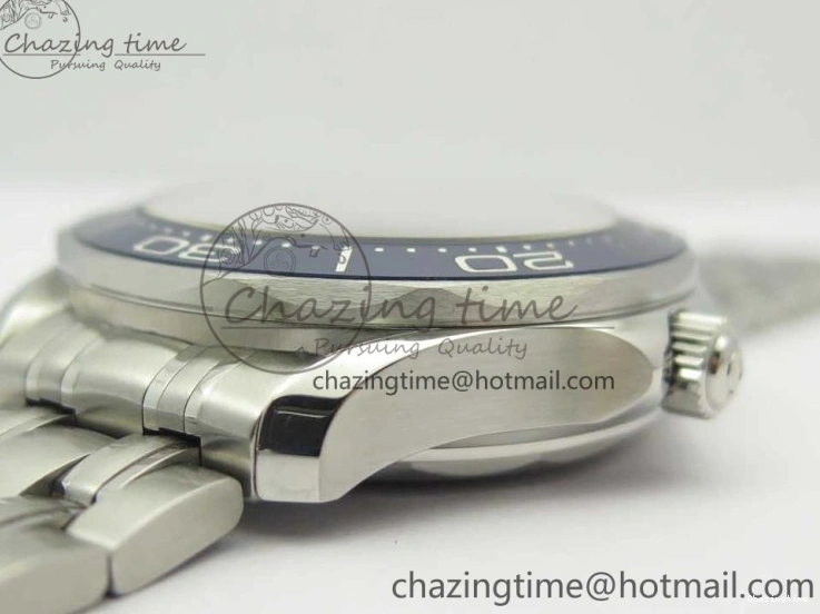 0419 ZeroBulk 2018 Seamaster Diver 300M OMF Best Edition Blue Ceramic Blue Dial on SS Bracelet A8800 (Black Balance Wheel) 7957